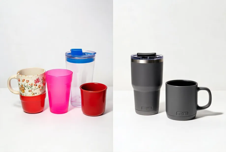 Yeti drinkware color comparison board
